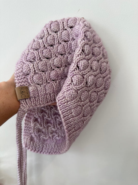 ONE OFF PIECES: Sample Honeycomb Bonnet